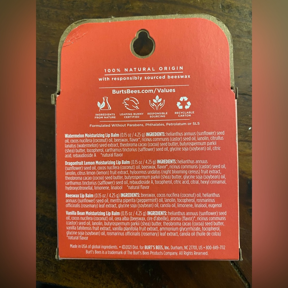 Burt's Bees Lip Balm Stocking Stuffers - Picture 2 of 4